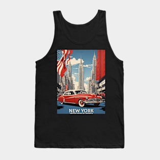 New York United States of America Tourism Vintage Poster Tank Top